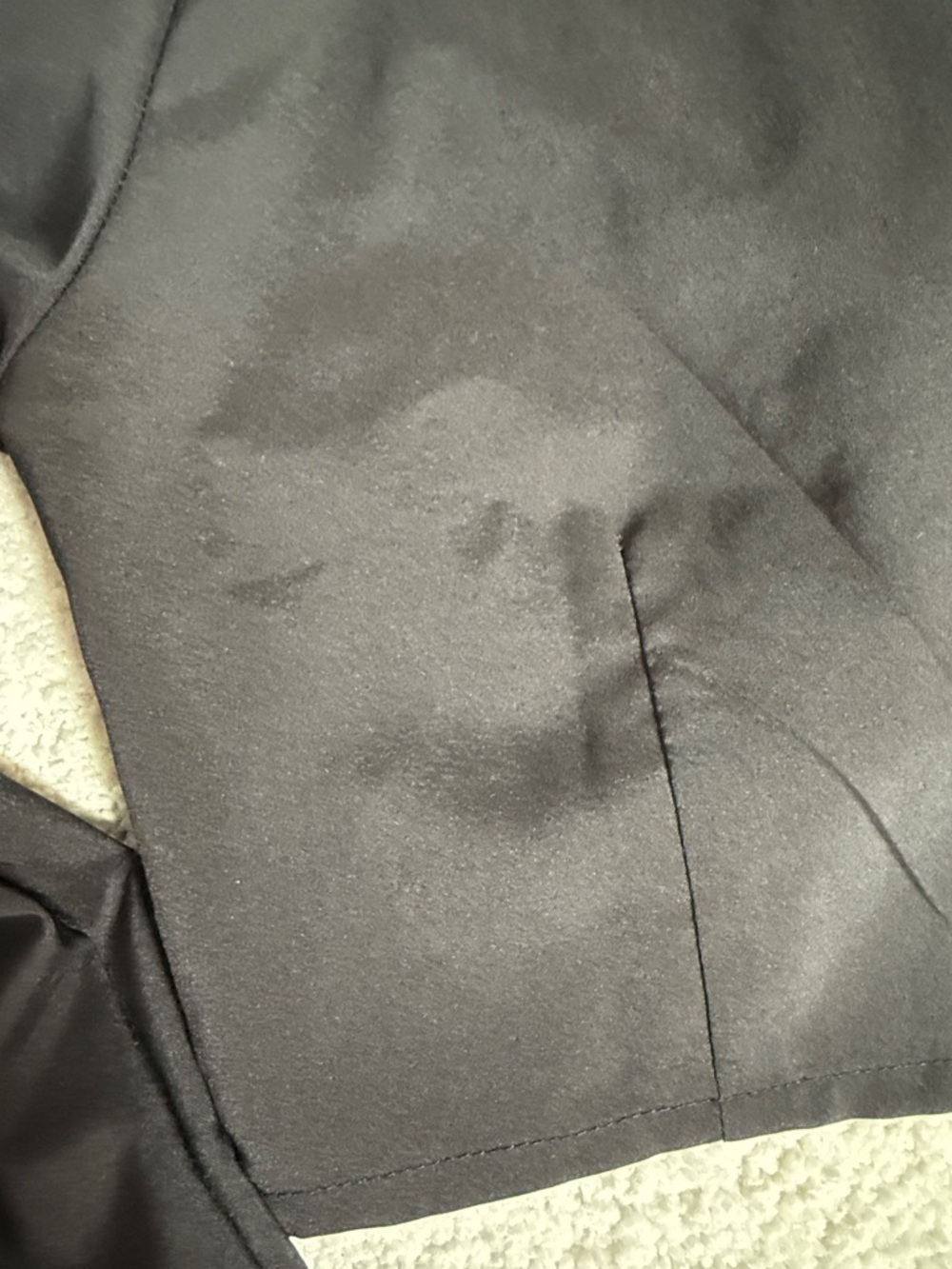 Twist-Front Cropped Blouse with Collared Neck - Black - Picture 11 of 14